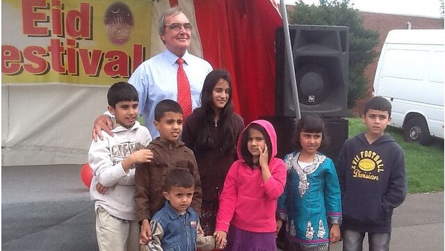 Roger attends the Eid festival in Balsall Heath Park 2 Sept 2012.