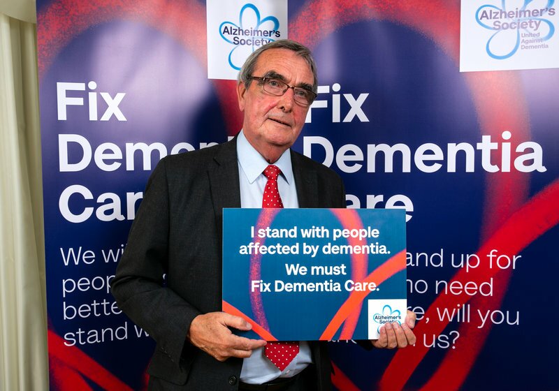 Support for photographic exhibition drawing attention to the need for more funding for carers of Alzheimer sufferers, July 2019.